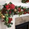 9 ft. Artificial Christmas Garland with Lights - Scarlet Hydrangea